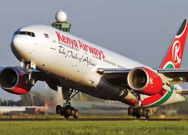 Image of KQ flight
