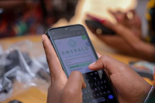 Safaricom Emerald display